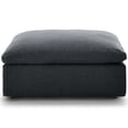 thumbnail image 2 of Modern Contemporary Urban Design Living Room Lounge Club Lobby Accent Chair Ottoman, Fabric, Grey Gray, 2 of 2