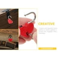 HOMEMAXS 2 Sets Mini Heart Shaped Locks Love Locks Small keyed Padlocks