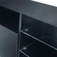 thumbnail image 5 of 145 Modern 57" TV Stand Matte Body High Gloss Fronts with 16 Color LEDs, 5 of 9