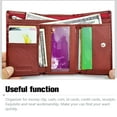 thumbnail image 3 of Electronicheart Women Leather Wallet Purse Long for Zipper Hasp Money CoinBag Pattern Mini Holder Multifunctional Purses, 3 of 6