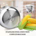 thumbnail image 4 of Duxtop Whole-Clad Tri-Ply Stainless Steel Saucepan with Lid, 3 Quart, Kitchen Induction Cookware, 4 of 7