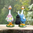thumbnail image 1 of 2 piezas luces de decoración de césped pareja ducks ornamento de jardín creativo resina patio de arte decoración de resina escultura de animales para, 1 of 8