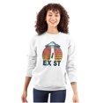 thumbnail image 3 of Aliens Exist UFO Beam Cool Believers Sweatshirt for Men or Women Brisco Brands S, 3 of 6