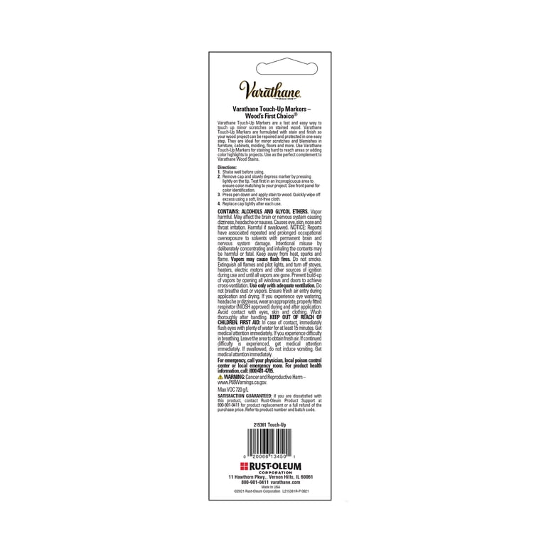 Varathane Touch-Up Marker, Dark Walnut, 1.3 oz photo 3