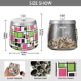thumbnail image 2 of Yayeee Ashtray with Lid for Cigarette Smokeless Stainless Steel Home Ash Holder, Abstract Geometric, 2 of 7