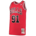 thumbnail image 2 of Men's Mitchell & Ness Dennis Rodman Red Chicago Bulls Hardwood Classics Swingman Jersey, 2 of 3