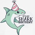 thumbnail image 3 of CafePress - Shark Birthday T Shirt - 100% Cotton Ringed T-Shirt, 3 of 4