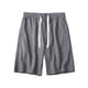 thumbnail image 1 of pstuiky Pantalones cortos para hombre, Pantalones cortos casuales de moda para hombre con cordón, cintura elástica, bolsillos laterales lisos Pantalones cortos de entrenamiento, 1 of 4
