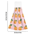thumbnail image 6 of Yayeee Kitchen Hanging Hand Towels Set of 2 with Loop Bathroom Absorbent Tie Towel, Cute Oranges, 6 of 7