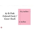 thumbnail image 5 of Pink Pastel Color Card Stock Paper, 67lb Cover Medium Weight Cardstock, for Arts & Crafts, Coloring, Announcements, Stationary Printing at School, Office, Home | 8.5 x 11 | 50 Sheets Per Pack, 5 of 6