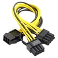 thumbnail image 1 of TAPDRA PSU Upgrade 6 Pin to 8 Pin Adapter for GPU Power 120W 20cm Secure Connection Latch Keyed Rails, 1 of 7