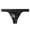 Black, variant on Men's Solid Color Breathable Thong Underwear with Low Rise Comfort Soft Stretch for Daily Wear, L, Black