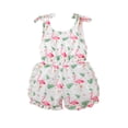 thumbnail image 1 of ITFABS Baby Girls Cotton Jumpsuit, Printing Single-breasted Suspender Romper, 1 of 9