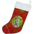 thumbnail image 2 of Carolines Treasures CK4022CS Christmas Snowflakes Irish Wolfhound Christmas Stocking, 2 of 2