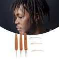 thumbnail image 3 of Gancho De Ganchillo Para Rastas, Juego De Herramientas Para Rastas Flexibles, Madera De Diferentes Formas Para Peinar El Cabello, 3 of 7