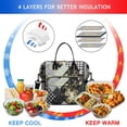 thumbnail image 4 of Pioneer Flower Floral Print Pattern Womens Lunch Box for Work,Insulated Large Lunch Bag for Tween and Teen,Loncheras Para Mujer,Leakproof Adult Lunch Bag for Work,Beach,Travel,Picnic,Camping, 4 of 7