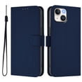thumbnail image 2 of Wallet Case Compatible for iPhone 15, PU Leather Magnetic Closure Protective Flip Folio Case with 3 Card Holder and Wrist Strap Cover Women Men,Navy Blue,For iPhone 15, 2 of 7