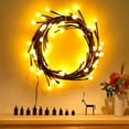 thumbnail image 3 of Warm Yellow, Tree Lights, Indoor Wall Decor Tree Lights Rattan 72 Led Lights Home Bedroom Decoration (plug-in), 3 of 5