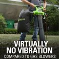 thumbnail image 4 of Greenworks 12 Amp 375 CFM at 230 Mph Corded Electric Leaf Blower/Mulcher/Vacuum 24022, 4 of 12
