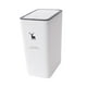 thumbnail image 4 of Cubo de basura, bote de basura, con tapa, contenedor de almacenamiento de basura multifunción para el hogar, Blanco, 4 of 9