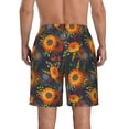 thumbnail image 3 of Kdxio Sunflowers Pattern Mens Casual Shorts - Drawstring Summer Beach Sports Shorts for Men, 3 of 9