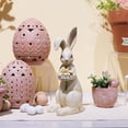 thumbnail image 6 of Easter-Decorations - Spring Bunny Decor - Table Centerpiece - Spring Figurines - Indoor Bunny Statues with Flower Farmhouse Office Room Decor for Table 5 * 4.25 * 11.75 inch, 6 of 16