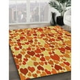 thumbnail image 3 of Ahgly Company Machine Washable Indoor Square Transitional Bold Yellow Area Rugs, 6' Square, 3 of 7