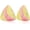 Pink, variant on Cute Gold Glitter Triangle Stud Earrings Colorful Chic Alloy Sparkly Geometry Dangle Drop Earrings For Women