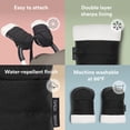 thumbnail image 3 of Manoplas para cochecito Stokke YOYO con forro sherpa y doble acolchado, 3 of 6