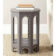 Safavieh Nara Bicast Leather End Table, Multiple Colors