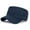 Blue, variant on Cotton Twill Flat Top Peaked Hat Army Military Cadet Cap - Washed Blue
