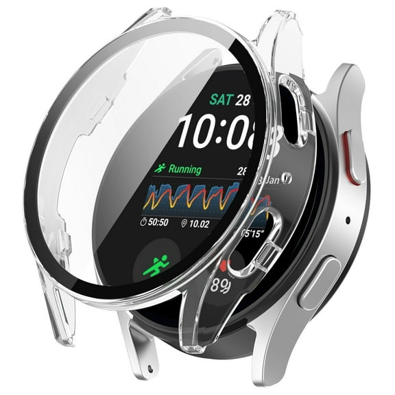 Durable Protective Cover for Smartwatch Bands PC Tempered Glass Case Integrated Design Scratch Resistant Easy Installation Universal Compatibility for Electronic Wearables