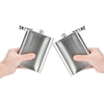 thumbnail image 2 of 2pcs Stainless Steel Hip Flask & Funnel,8oz,227ml,for Carrying Alcohol, 2 of 4