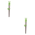 thumbnail image 2 of sweethay 1 par de palillos para niños, suministros de cocina, juego de vajilla, palitos de aprendizaje antideslizantes para niños pequeños Type2 NO2, 2 of 6