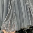 thumbnail image 5 of YUEHUA Skirts for Women Midi Long Length Dressy Casual Trendy Summer Tulle A-Line Floral High Waist Skirt, 5 of 6