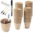 thumbnail image 1 of Oefntac Plant Label Gardening and Planting Paper Tray Cup Plant Label 50pcs Set, 1 of 4
