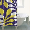 thumbnail image 4 of Purple Leaf Pattern Shower Curtain 36"x72" ,Bathroom Decorative Shower Curtains Set with 12 Hooks,Modern Waterproof Washable Shower Curtain, 4 of 6
