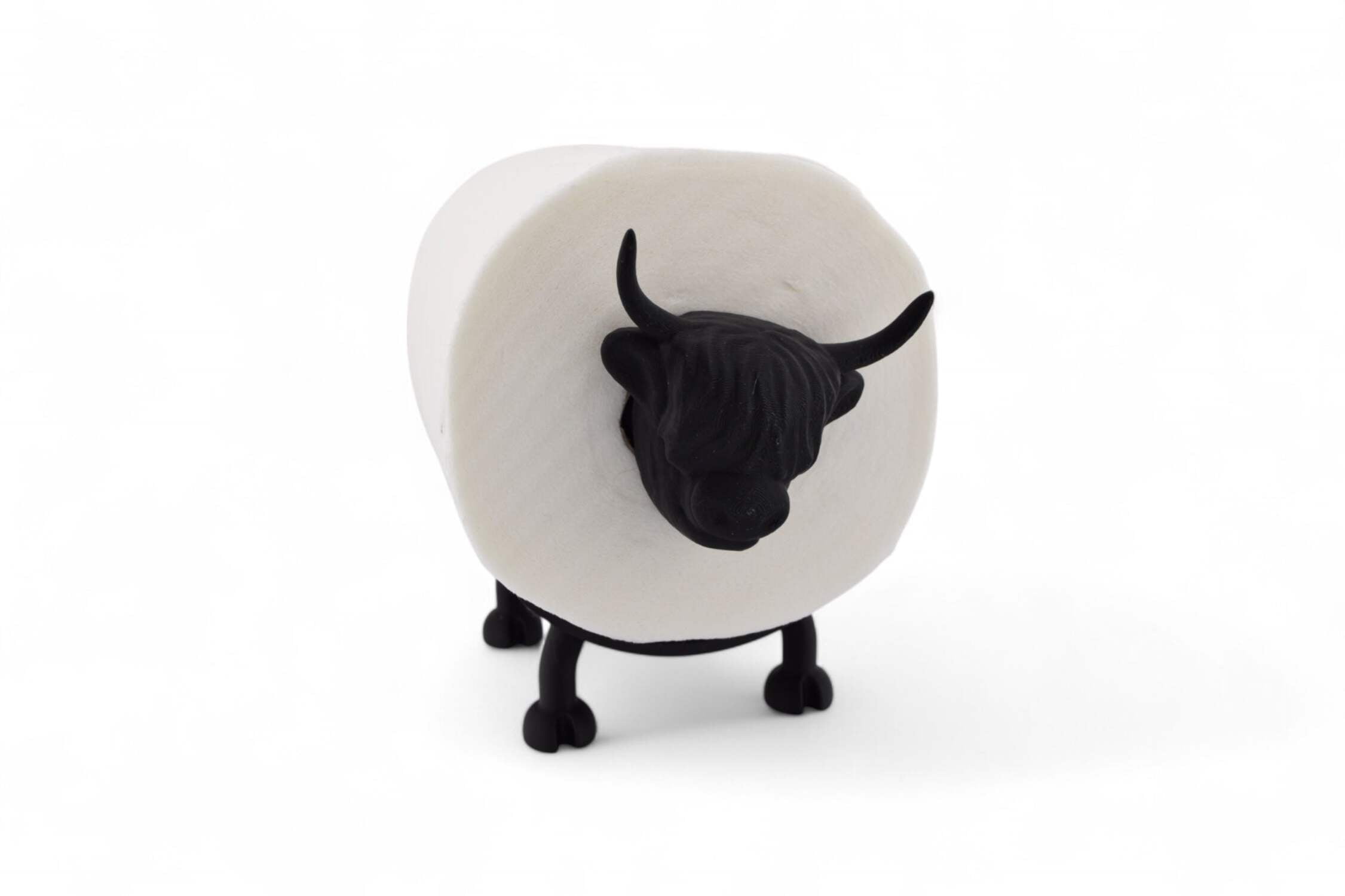 Highland Cow Toilet Paper Roll Holder – Bathroom Accessory