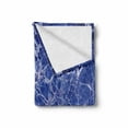 thumbnail image 2 of Marble Print Soft Flannel Fleece Throw Blanket, Metamorphic Marble with Vibrant Fragmented Pieces and Veins Limestone Modern Art, Cozy Plush for Indoor and Outdoor Use, 70" x 90", Blue, by Ambesonne, 2 of 6