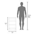 thumbnail image 4 of Bathroom Storage Cabinet Linen Cabinet 29.7"H, Four Shelves, Vertical, Black,Bathroom Wall Storage, 4 of 6
