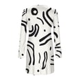 thumbnail image 3 of Oplxuo Ribbed Knit Sweater Dresses for Women Fashion Long Sleeve Printed Mini Dress Casual A-Line Short Dresses, 3 of 4