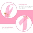 thumbnail image 3 of KAKOWELY 200Pcs Fundraising Ribbons with Pin Breast Cancer Ribbons Breast Cancer Awareness Accessories,2.76"X1.77"X0.04", 3 of 5