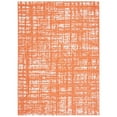 thumbnail image 4 of SAFAVIEH Courtyard Charlie Abstract Indoor/Outdoor Runner Rug, Orange/Ivory, 2'3" x 8', 4 of 10