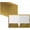 Metallic Gold, variant on 2 Pocket Glossy Laminated Metallic Gold Paper Folders, Letter Size, 25 Pack, Paper Portfolios Box of 25