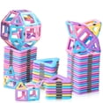 thumbnail image 1 of Set de construcción de azulejos magnéticos DUMMA Macaron Castle, 40 piezas, 3 a 8 años, 1 of 7