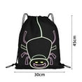 thumbnail image 3 of Halloween Drawstring Bags Pumpkin Backpack Birthday Party Supplies for Kids Party Favors Gift Wrap Bags 11.8 x 18 Inch for Halloween night, 3 of 7