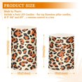 thumbnail image 3 of Orange Leopard Pattern Flameless LED Candle Set with Remote, Battery Operated Color Changing Pillar Candles, Set of 2, 3 of 7