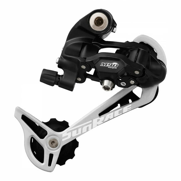 SunRace M97 Rear Derailleur - 9-Speed, Long Cage, Black