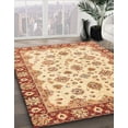 thumbnail image 2 of Ahgly Company Indoor Square Abstract Brown Gold Abstract Area Rugs, 7' Square, 2 of 6