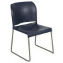 Flash Furniture Hercules Series Adult Full Back Contoured Stacking Waiting Room Chair, Navy